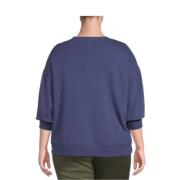 Terra and Sky Women's Plus Puff Sleeve Sweatshirt . Never worn - Picture 3 of 5